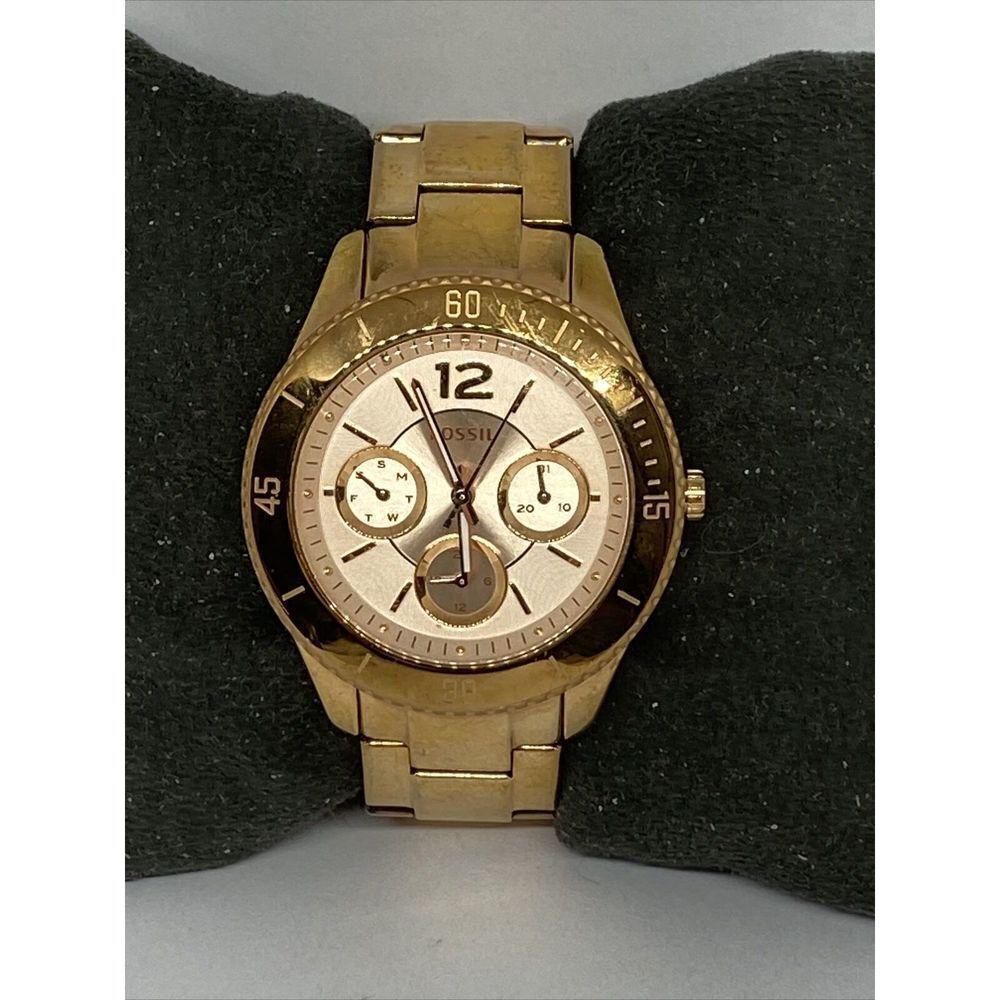 Fossil Stella ES3815 Women's Gold Stainless Steel Analog Dial Quartz Watch FR121